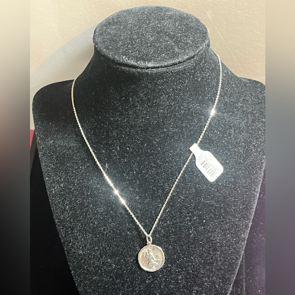 Virgo Zodiac Necklace Silver Plated